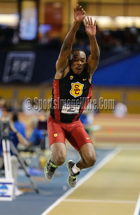 2016NCAAIndoorsSat-0126.JPG - Eric Sloan of USC took fourth in the men triple jump in 53-7 3/4 (16.35m) during the NCAA Indoor Track & Field Championships Saturday, March 12, 2016, in Birmingham, Ala. (Spencer Allen/IOS via AP Images)